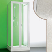 Box doccia 3 lati 70x100x70 CM in Acrilico mod. Saturno con apertura a libro