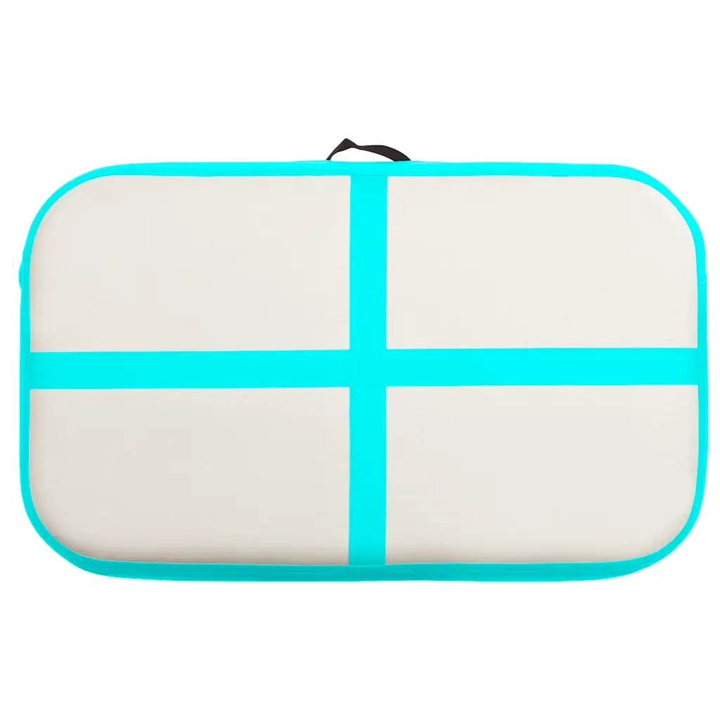 Tappetino Ginnastica Gonfiabile con Pompa 60x100x20cm PVC Verde 92657