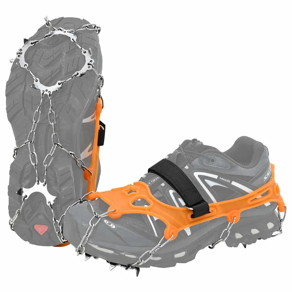 Artigli di ghiaccio per scarpe con 10 punte Arancione S CFW5159790