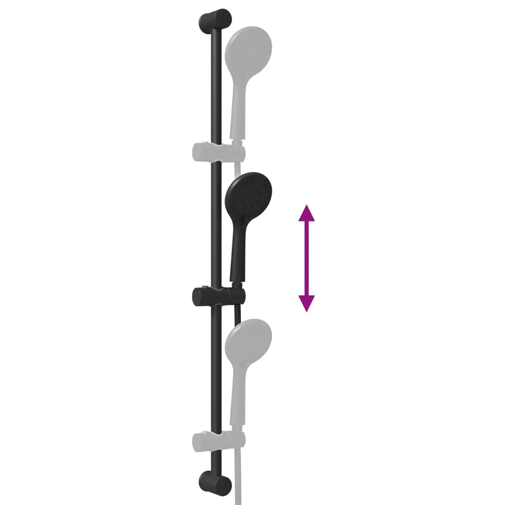 Set di Sistema Doccia Nero 101 cm Acciaio Inox CFW3370175