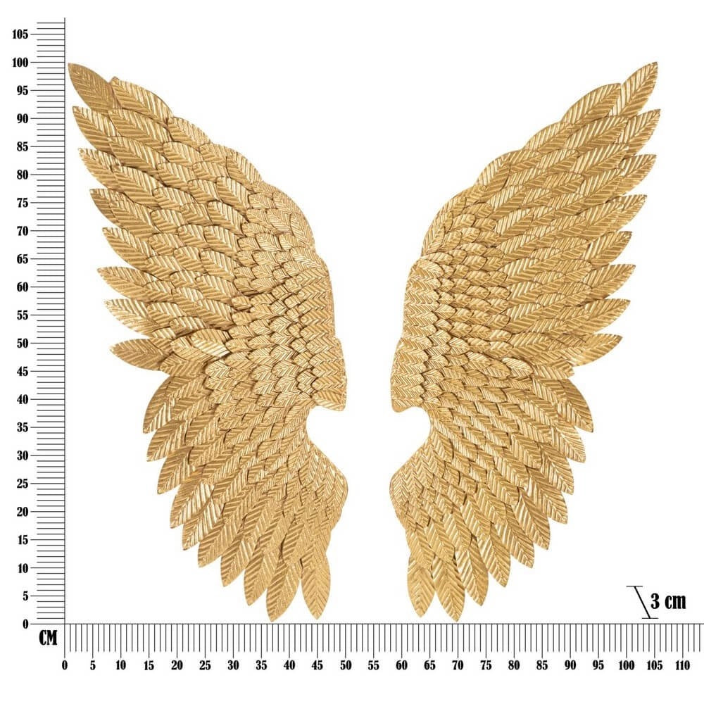 Decorazione Parete Ali Eleganti Coppia cm 37,5X100 - ALIEAUTY