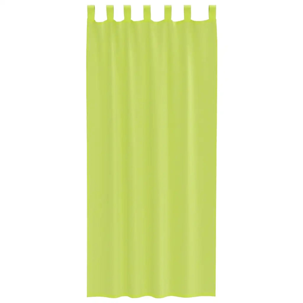 Tende in Voile con Linguetta 2 pz Verde Mela 4102254