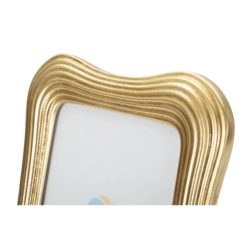 Cornice portafoto Glam in poliresina oro con orsetto