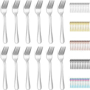 Set di forchette da dessert - 12 pezzi - acciaio inossidabile - ideale per eventi