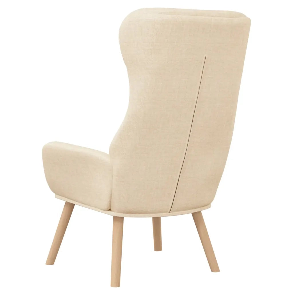 Poltrona Rilassante Crema in Tessuto 341292