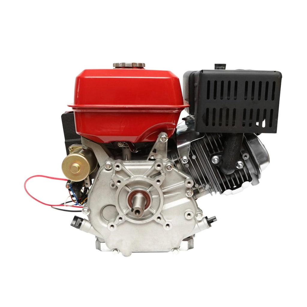 Motore a Scoppio 9 CV 242cc, Motore a Benzina 4 Tempi con Albero Ø 25 mm, Avviamento Elettrico e Avviamento Strappo bateria 12V/17Ah inclusa Breckner Germany