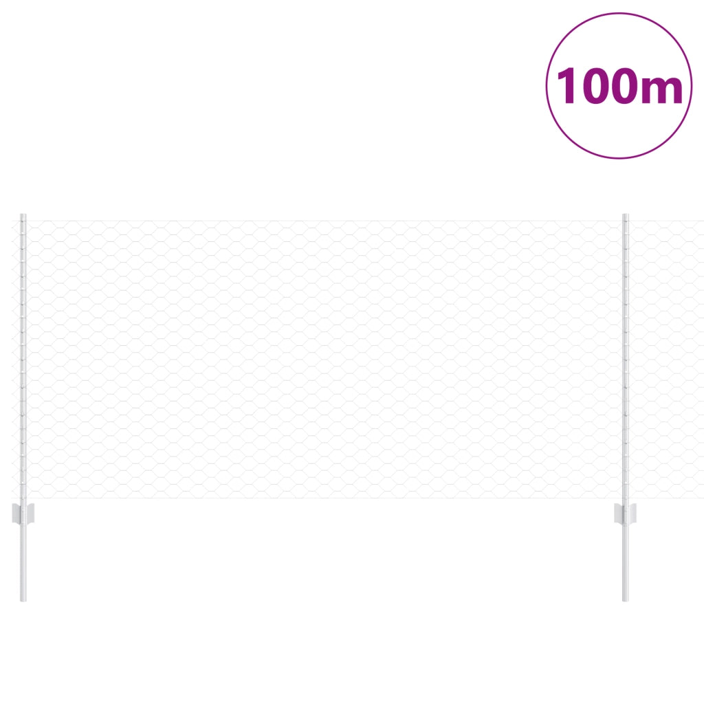 Posti per recinzione  22 pz U-Channel 100 cm Acciaio galvanizzato
