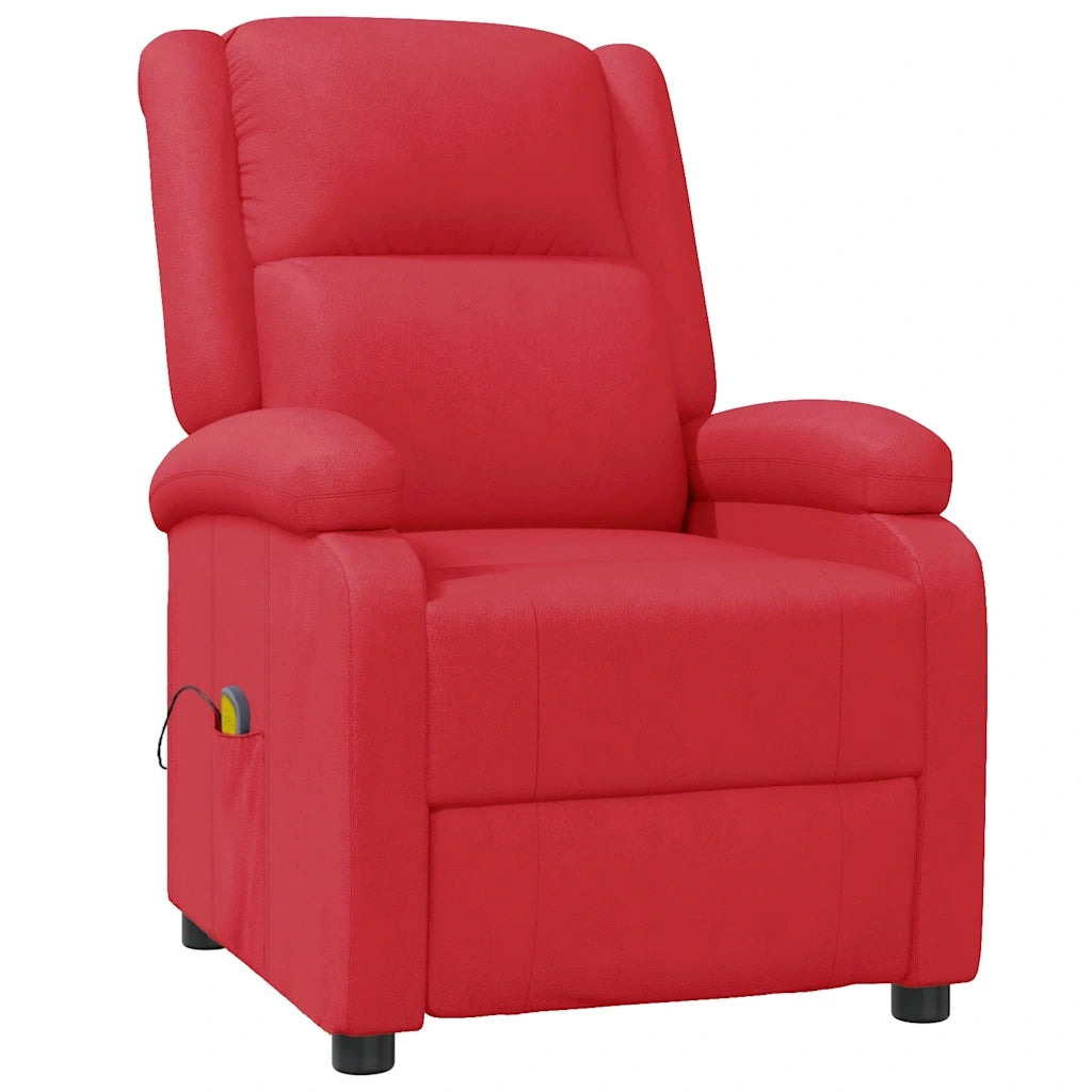 Divano Sedia-Poltrona Massaggiante Rossa in Similpelle 771774