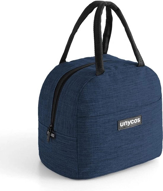 7L Tas a Isolamento Termico, con Rivestimento in Pellicola, Tas per Picnic, Tas per Lavoro, Tas per Viaggio, Tas per Ufficio (Blu)