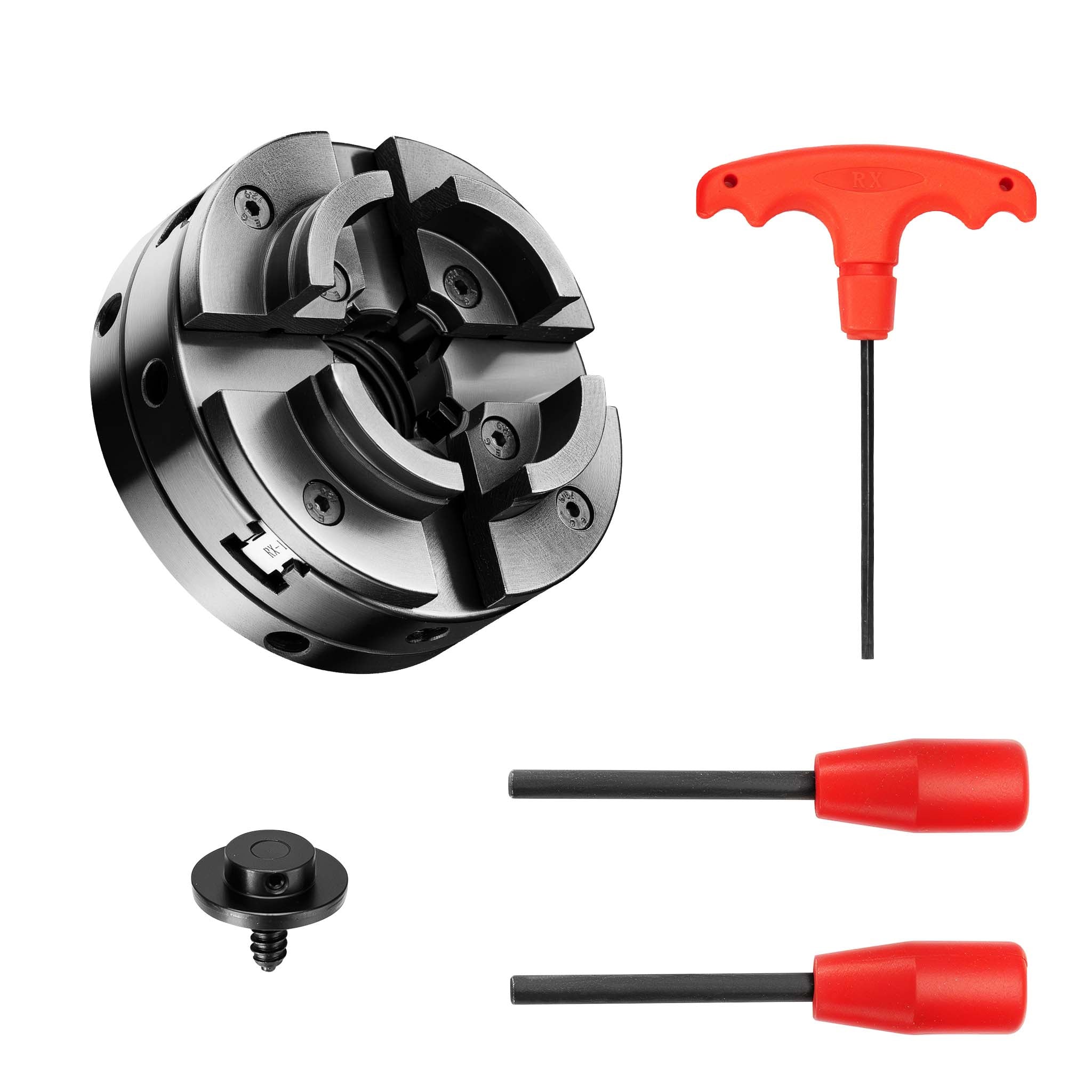 Mandrino di ricambio per tornio da banco, compatibile con filettatura M33 x 3,5, mandrino a ganasce