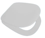 Sedile WC in MDF Bianco con Cerniere Regolabili in Metallo – Interasse 155 mm