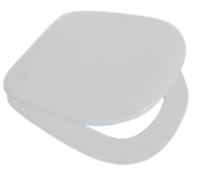 Sedile WC in MDF Bianco con Cerniere Regolabili in Metallo – Interasse 155 mm