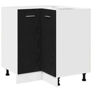 Mobiletto moderno a parete con ripiano contenitore 75,5 x 75,5 x 80,5 cm in legno composito di rovere nero 02_0051967