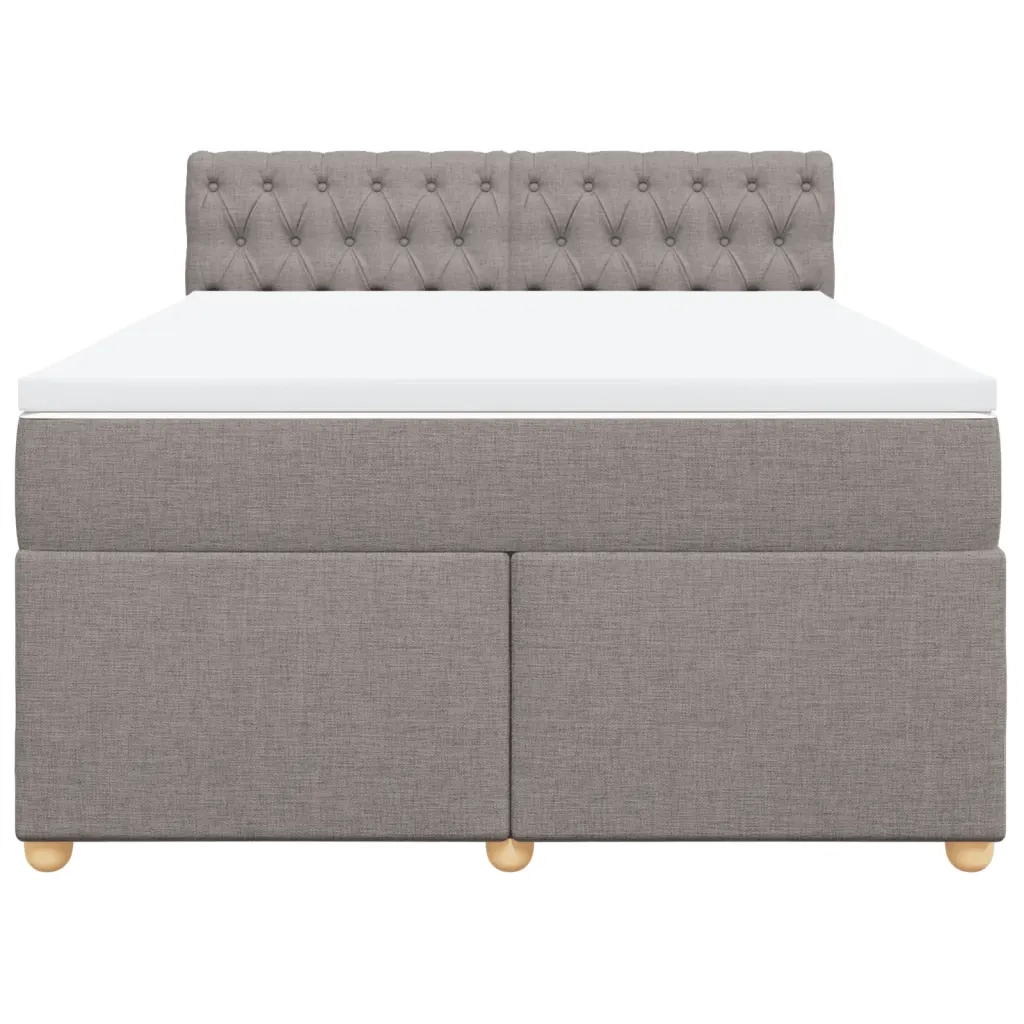 Giroletto a Molle con Materasso Tortora 140x190 cm in Tessuto 3288986
