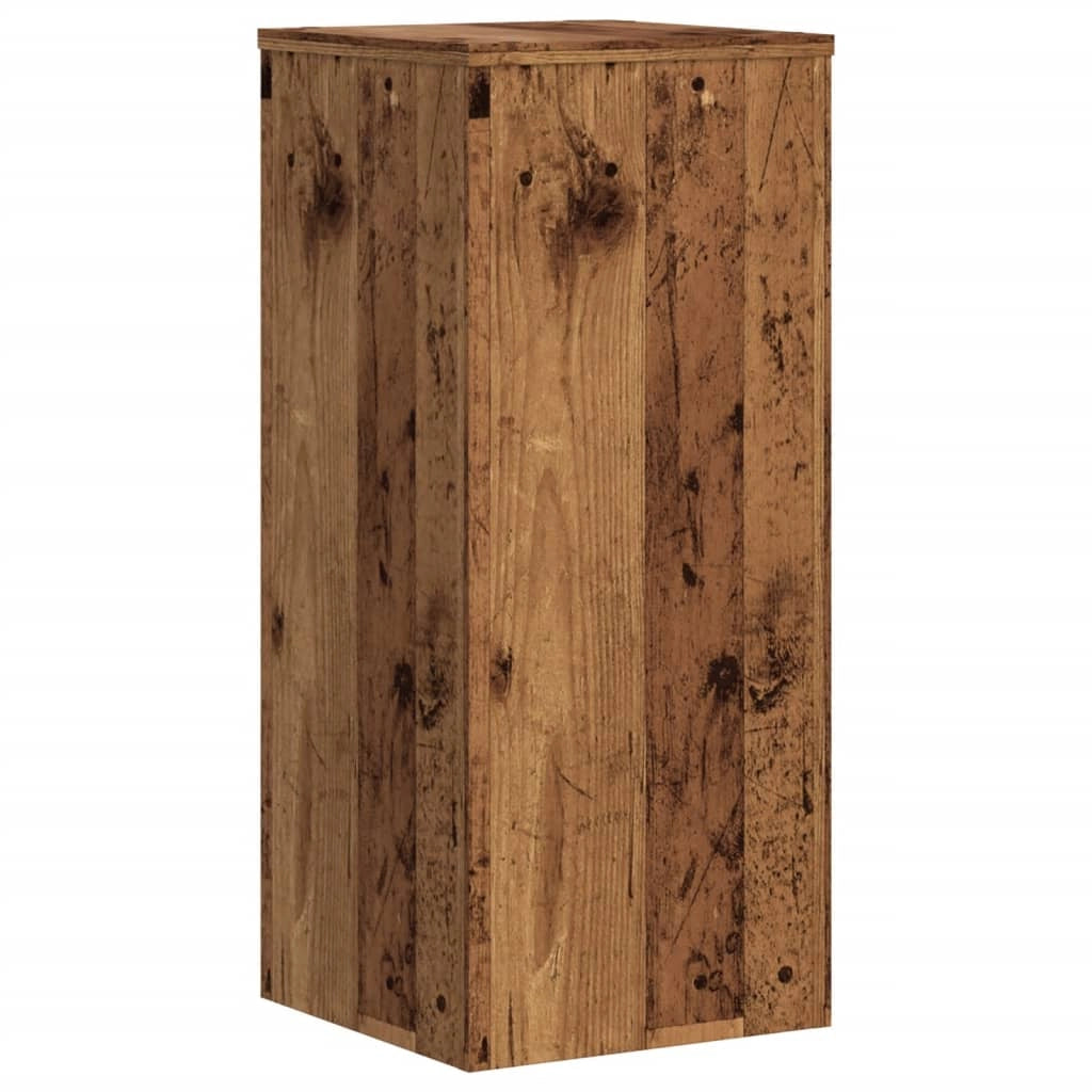 Portavasi mobili per fiori set da 2 legno di recupero legno ingegnerizzato marrone 02_0045377
