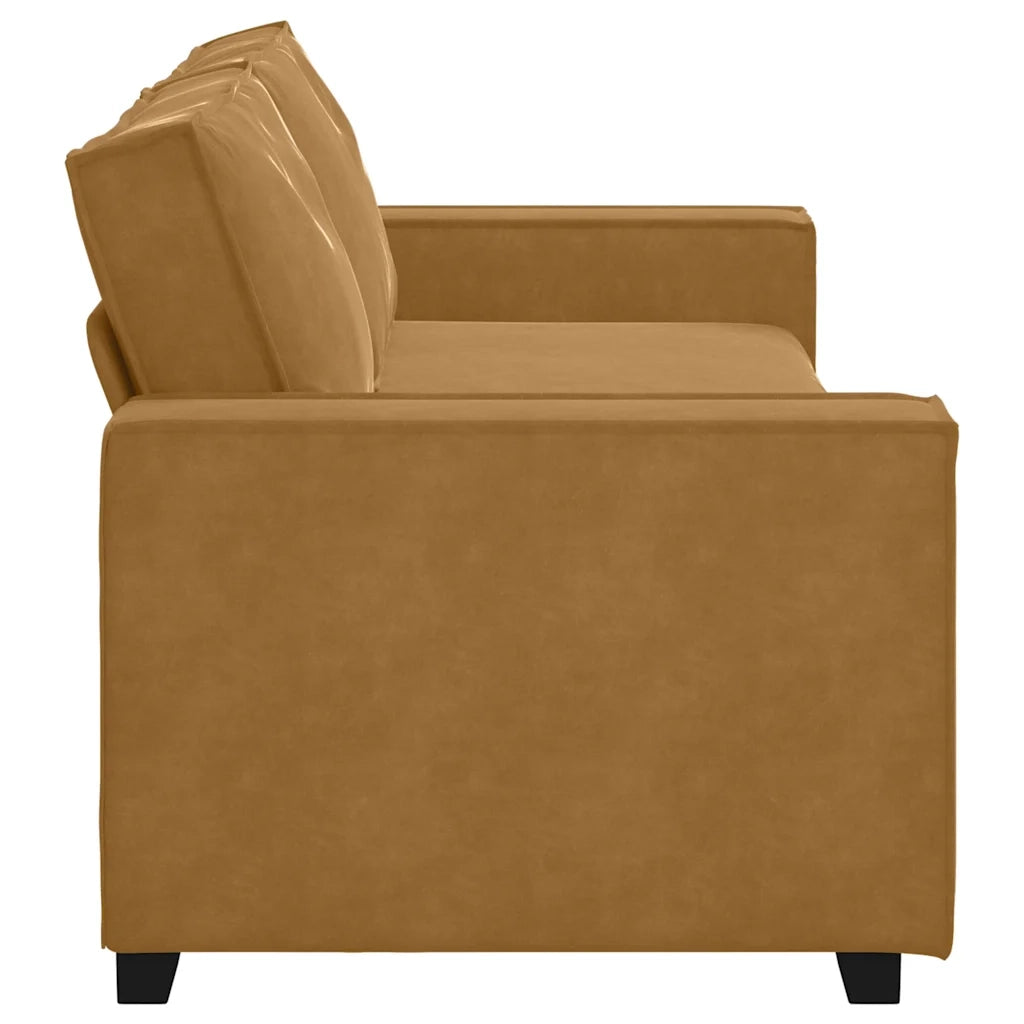 Divano a 3 Posti-Sofa 3 Posti Marrone 180 cm in Velluto 709898