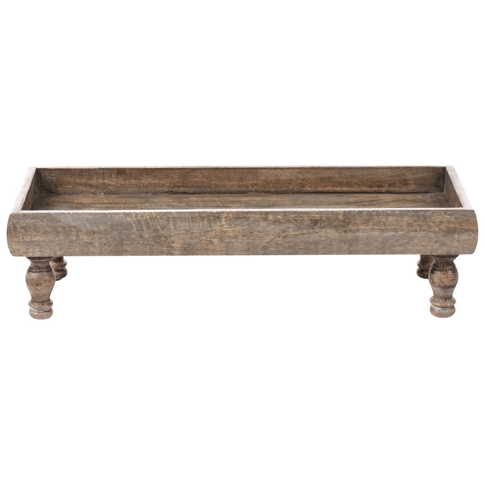 Vassoio da portata decorativo elegante Supporto per torte Portapasticceria Display Legno di mango Marrone