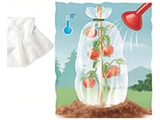 TELO TESSUTO TNT CAPPUCCIO PROTETTIVO SACCO BIANCO GR.30- - ø cm.100x120h. peso gr.30/mq conf. da 3 pz. - 6 pezzi T-REX