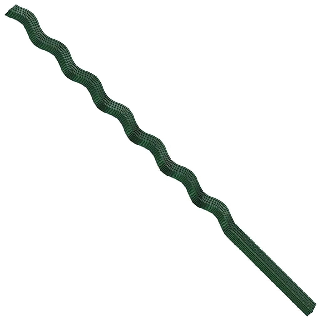Confezione da 50 supporti a spirale per piante da giardino 110 x 0,6 x 0,6 cm acciaio verde 02_0058231