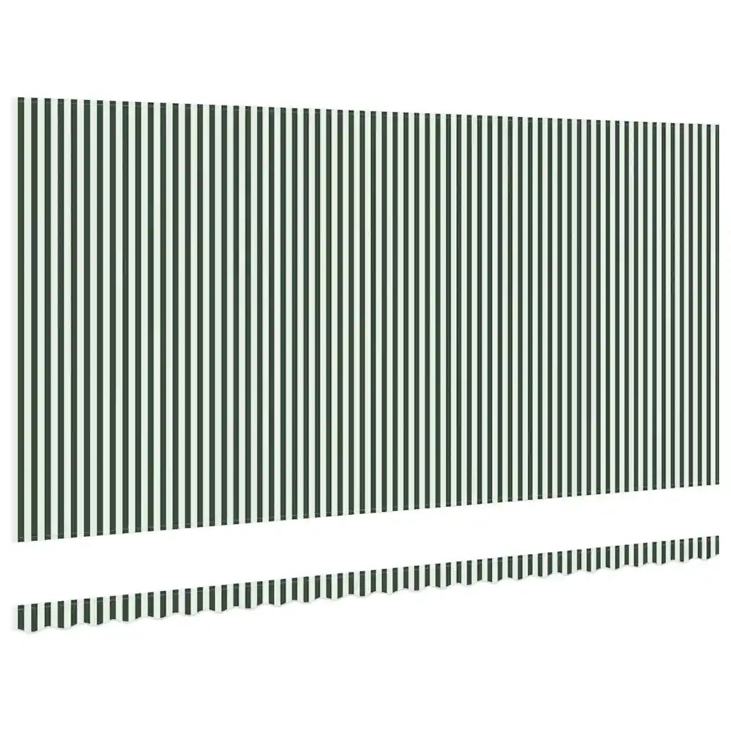 Telo di ricambio per tenda da sole Verde e Bianco 580 x 295 cm 42000664