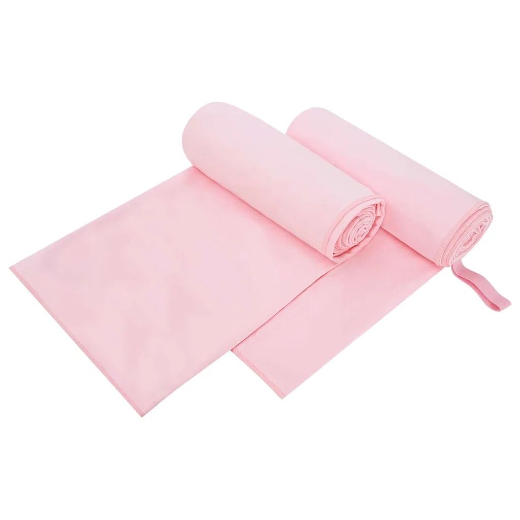 Asciugamani Sportivi 2 pcs Rosa 200 x 100 cm 42011491
