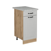 Vicco Mobiletto base per cucina Bianco casa di campagna 40 cm PL Marmo