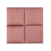 Set di 4 cuscini da parete in velluto 30 x 30 cm rosa 03_0010648