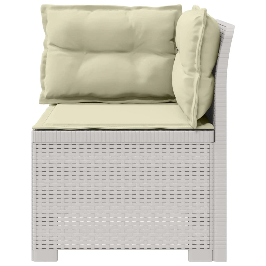 Divano da esterno-Divano da Giardino a 1 Posto con Cuscini Aspetto Rattan PP 211903