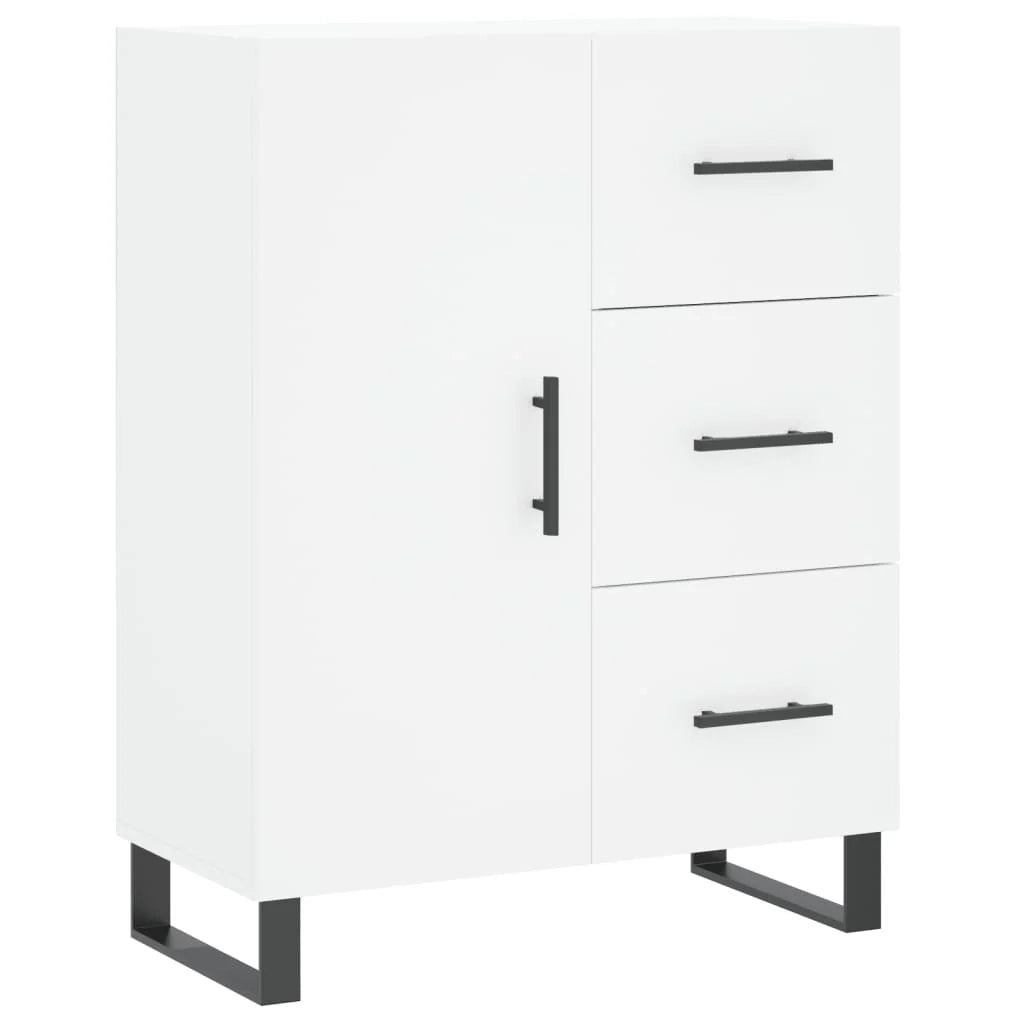 Buffet credenza cassettiera armadio mobile contenitore organizer cucina soggiorno salotto alto 69,5 x 34 x 180 cm legno ingegnerizzato bianco 02_0032550