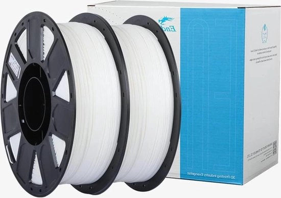 Filamento per stampa 3D 175 mm, 2 kg, bobina di cartone - precisione dimensionale +/- 0,003 mm - compatibile con stampanti FDM - bianco