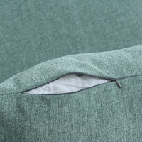 Poltrona Letto Singolo Schienale Regolabile 96x84,5x87,5 cm in Tessuto effetto Lino Verde
