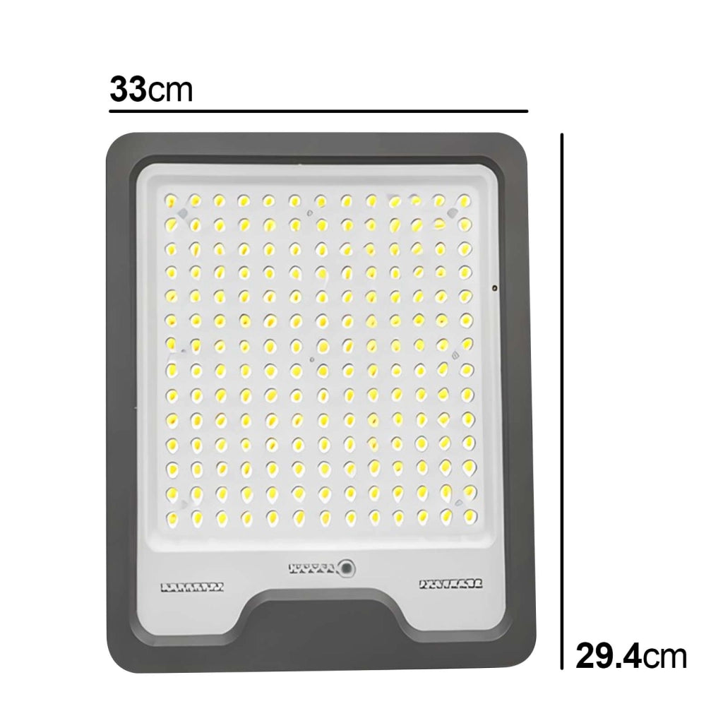 Proiettore Solare LED 20W Batteria 25000mAh per Illuminazione Esterna Nero Avizar