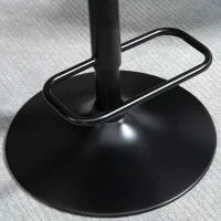 Set 2 Sgabelli da Bar Girevoli ad Altezza Regolabile per Cucina e Soggiorno, 47.5x50x93.5-116 cm, Nero e Noce