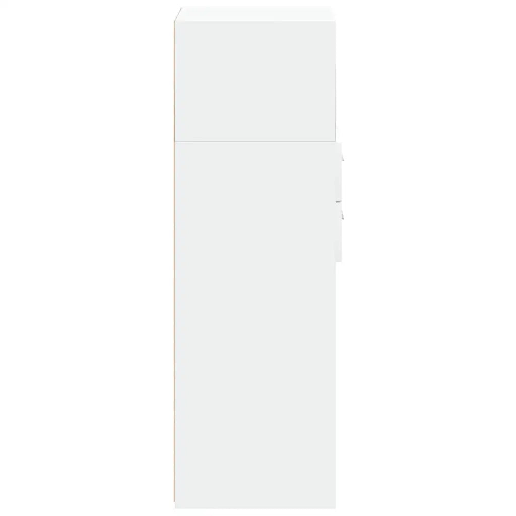vidaXL Credenza Bianca 45x42,5x124 cm in Legno Multistrato
