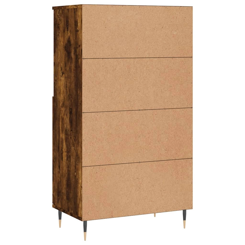 Buffet credenza cassettiera armadio mobile contenitore organizer cucina soggiorno salotto alto 60 x 36 x 110 cm legno ingegnerizzato marrone 02_0033377