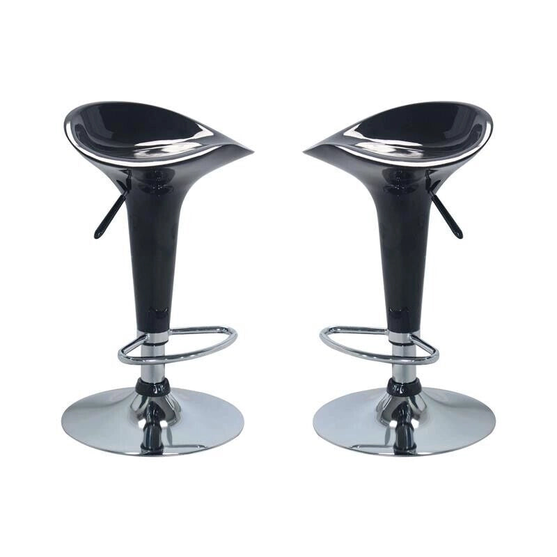 SGABELLO MODERNO DA BAR HARLAN IN METALLO DI COLORE NERO