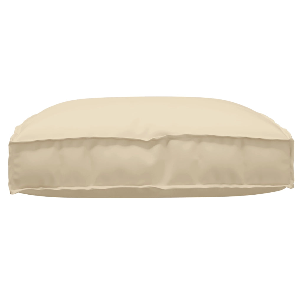 Cuscino per pallet per seduta beige 80x80x12 cm in tessuto Oxford