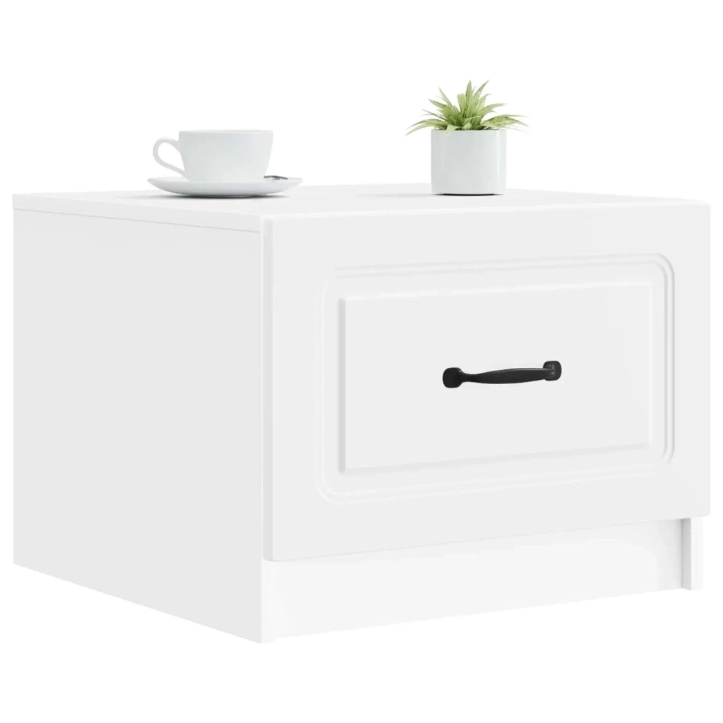 Tavolino da salotto Bianco 49 x 50 x 37 cm Legno ingegnerizzato 895885
