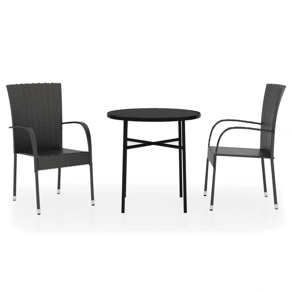Set da pranzo/mobili da giardino in resina nera 3 pezzi 02_0014754