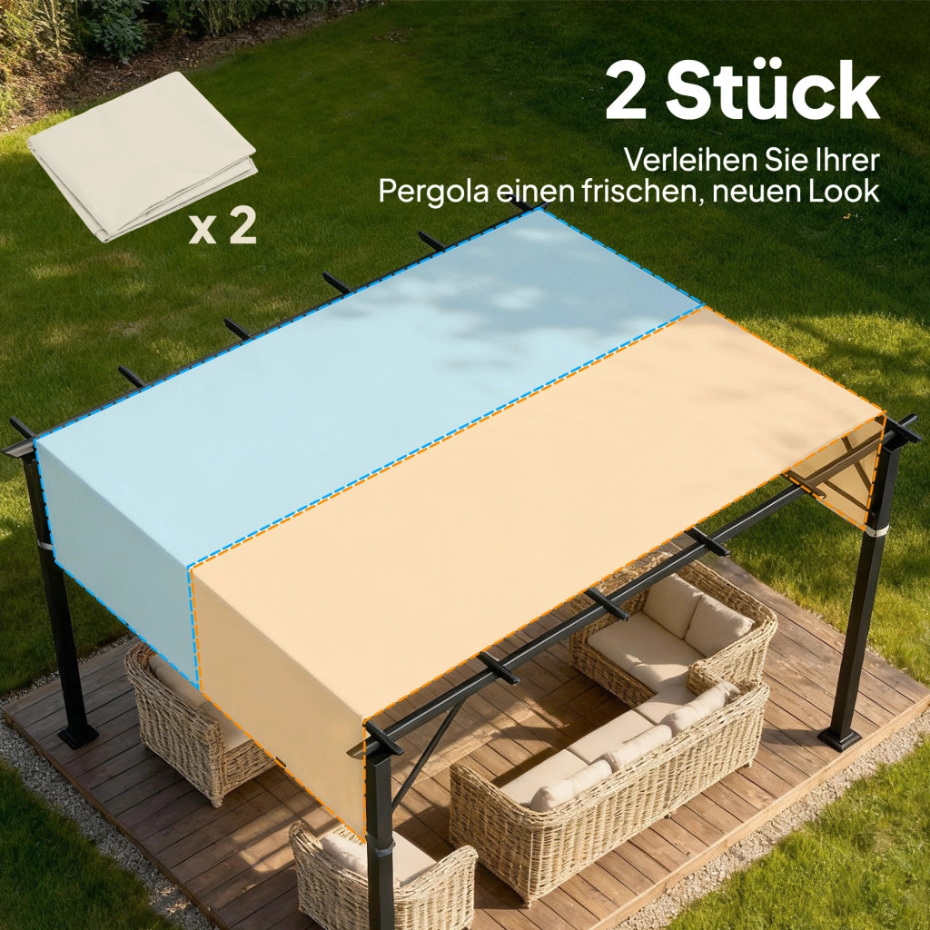 Tenda da sole per pergola ¨C zephmum ¨C crema 3x3m