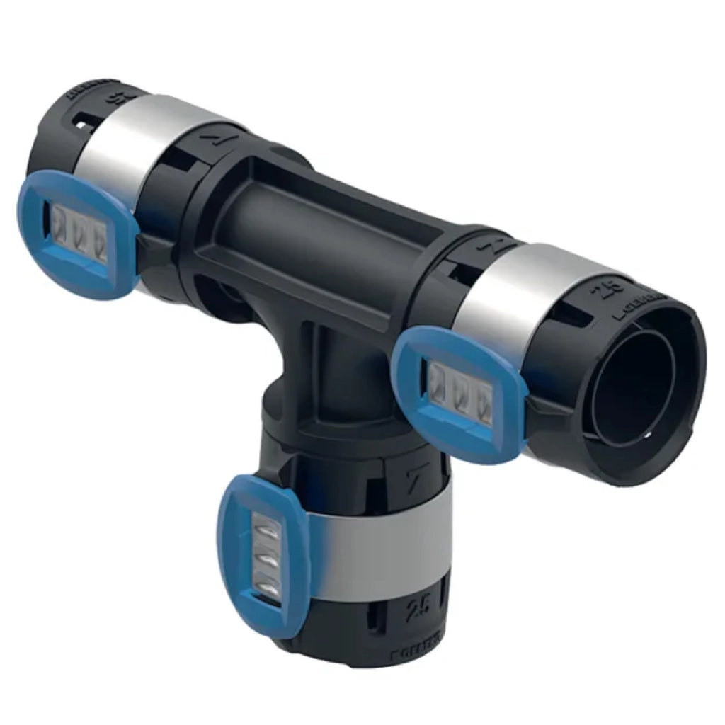 RACCORDO A T FLOWFIT UGUALE PER MULTISTRATO A PRESSARE ø16/16/16 MM   GEBERIT