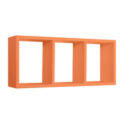 Mensola da Muro, Libreria Sospesa, Libreria da Parete, Scaffale da Parete, Arancione, 70x30 p15,5 cm - Tristano