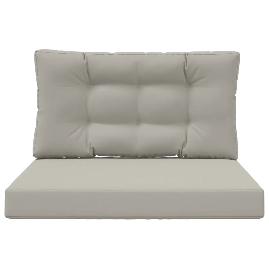 Cuscino per divano da esterno 2 pcs Grigio Poliestere