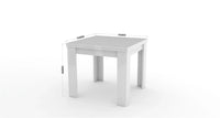 Tavolo da pranzo bianco allungabile a libro 90x90-180cm Jesi Liber