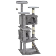 Albero per gatti ¨C zephmum ¨C 49x49x138 cm grigio chiaro