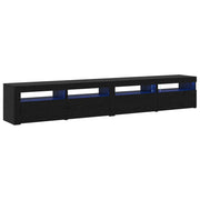Set mobile TV 3 pz | Armadietto TV | Mobile Porta TV Rovere Nero 240 x 35 x 40 cm