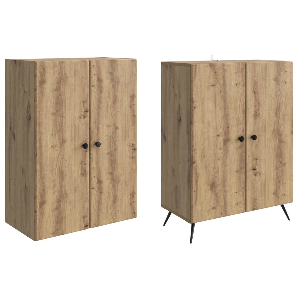Set di armadi 2 pcs Rovere Artigianale Legno ingegnerizzato 3416870