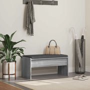 Panca per ingresso con cuscino Grigio Sonoma 83 x 38 x 40 cm 891557