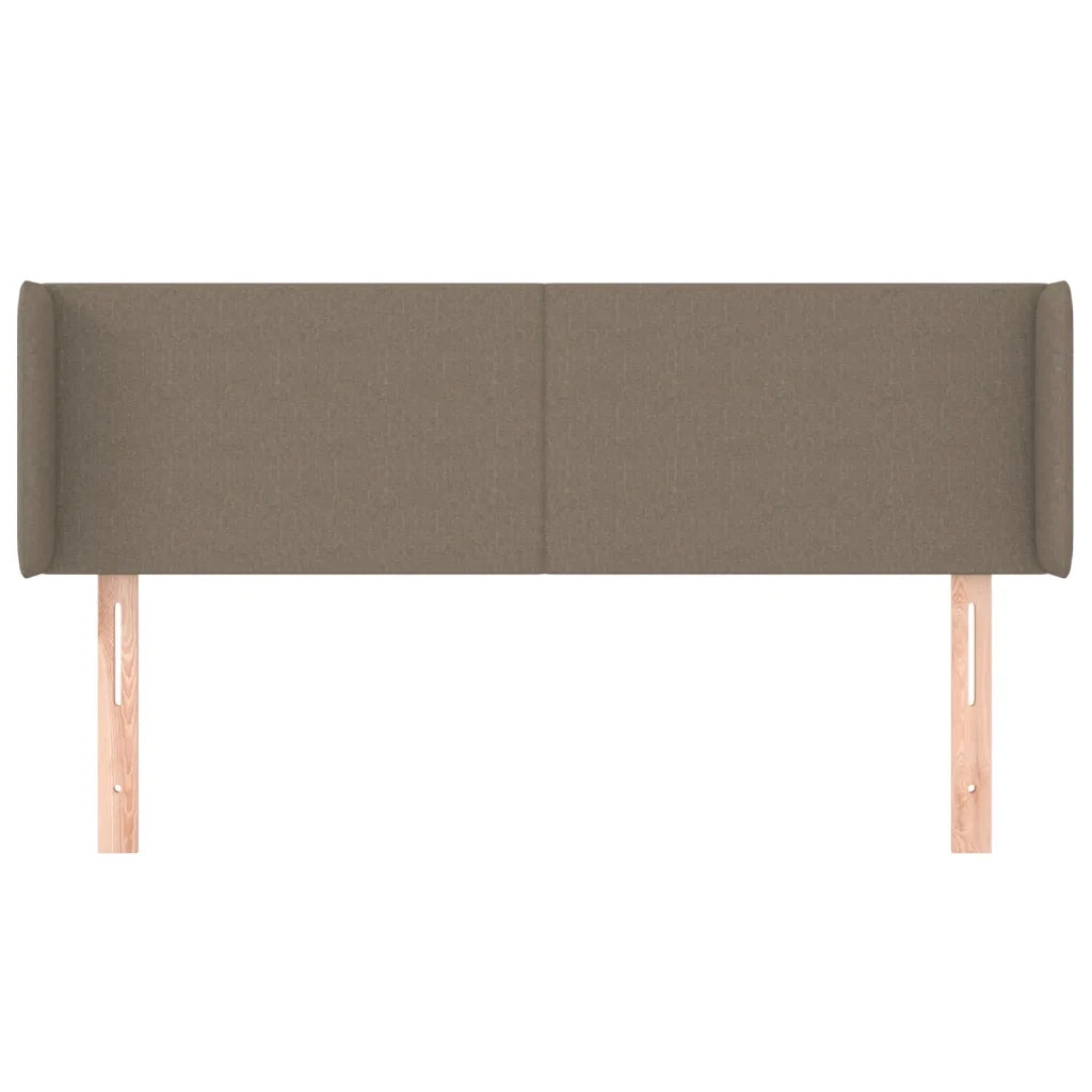 Testiera ad Orecchio-Testata con Orecchie Tortora 147x16x78/88 cm in Tessuto 202748