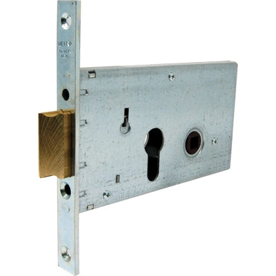 SERRATURA METALLO INFILARE 121 WELKA  B.Q ZINC F.MM 16 F.SAGOM M1+SCR H.MM 78 E.MM 60